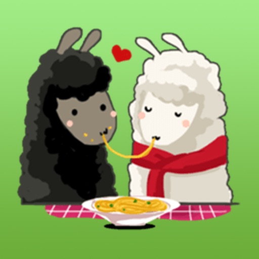 Valentine Day Of Llama Stickers icon