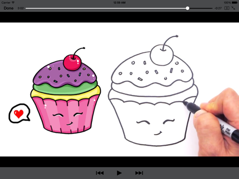 How to Draw Cute Foods for iPad screenshot 2