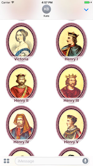 Famous Kings and Queens Stickers(圖3)-速報App