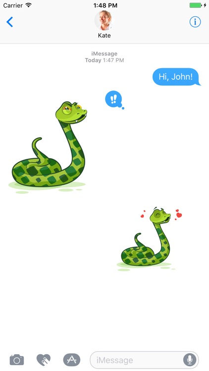 Snake - Stickers for iMessage screenshot-4