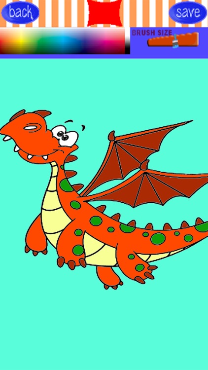 Big Dragon Coloring Page Game Free Education