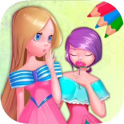 Fairy princess coloring book for kids – Pro by Maria Amparo Ricos