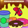 Coloring Hot Donut For Kids