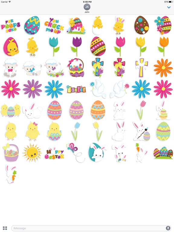 Easter Emoji iMessage Sticker Appのおすすめ画像2