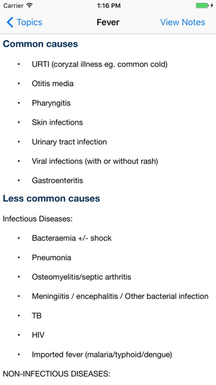 Paediatrics Topics