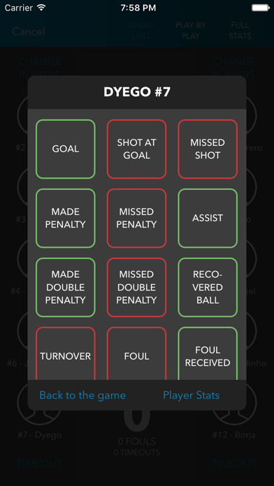 inGameStats Futsal screenshot 3