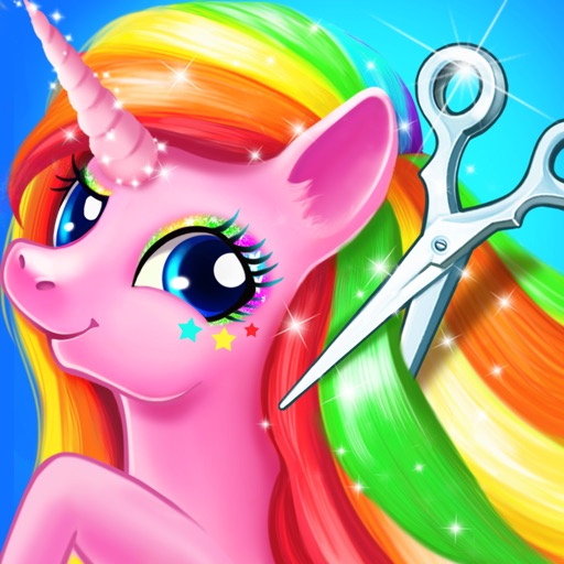 Rainbow Pony Makeover - Magic Pony Games icon