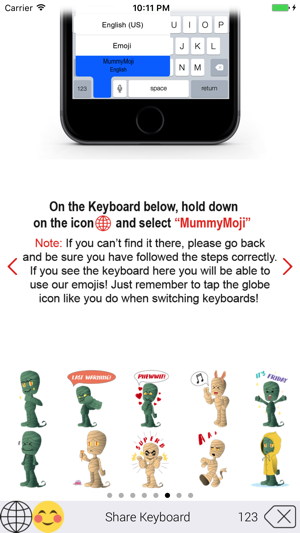 MummyMoji – Best Mummy Emoji Keyboard and Sticker(圖3)-速報App