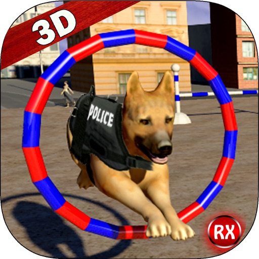 Police Dog Training Stunts Icon