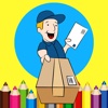 Free Coloring Book Games Postman Version