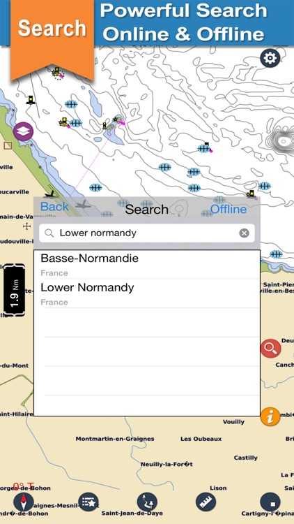 Lower Normandy Boating Charts