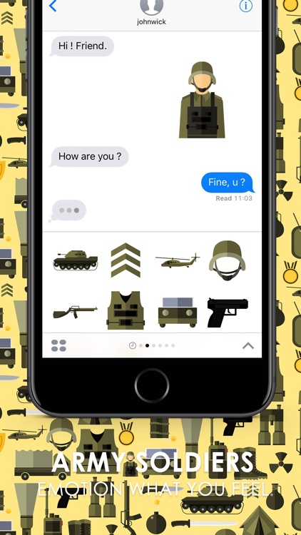 Army Soldiers Stickers Emoji Keyboard By ChatStick