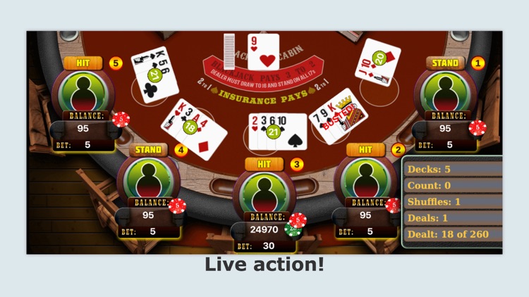 Blackjack Counting Strategy Trainer