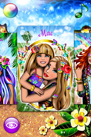 Tropical Princess with Fun Coloring Dress Up Games screenshot 3