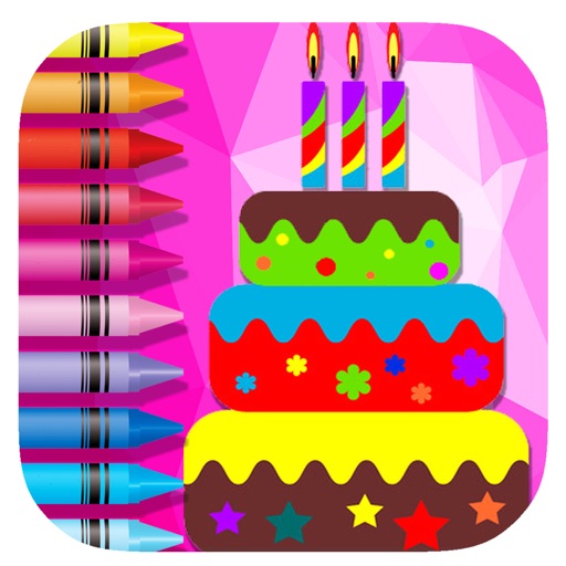 Shop Cake Game Kids Coloring Page Version iOS App