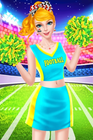 Cheerleader Beauty Salon - Super Football Makeover screenshot 2