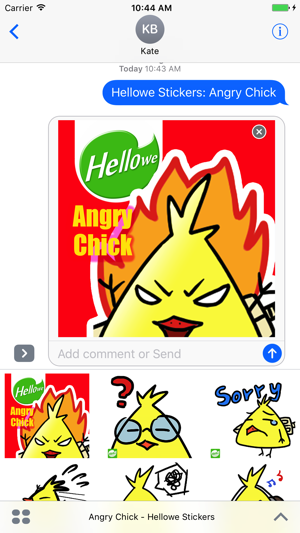 Hellowe Stickers: Angry Chick(圖1)-速報App