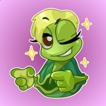 Funny Sea Turtle Stickers