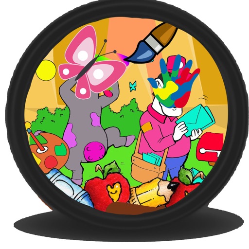 Coloring Page Kids Barnyard Version iOS App