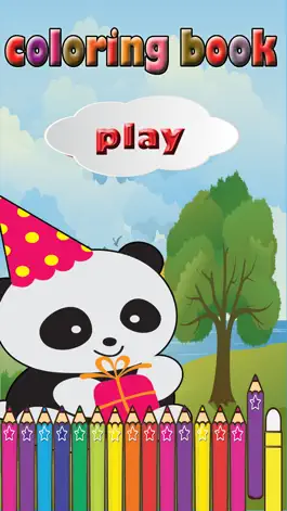 Game screenshot Panda Cute Coloring Games for kids First Edition mod apk