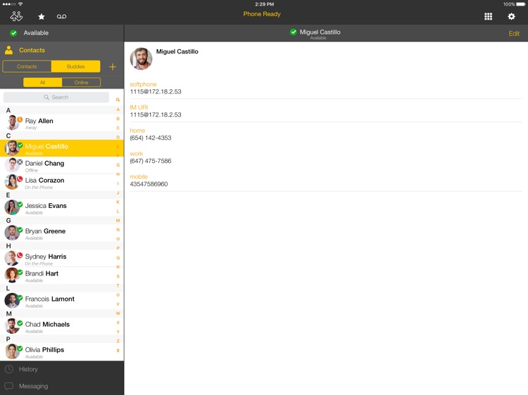 Bria Stretto™ for BlackBerry iPad Edition screenshot-3