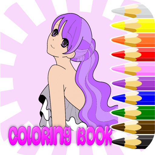 Girl Princess Coloring Pages Icon