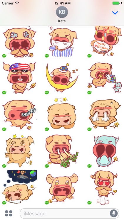 Hellowe Stickers: Big Nose Piggy