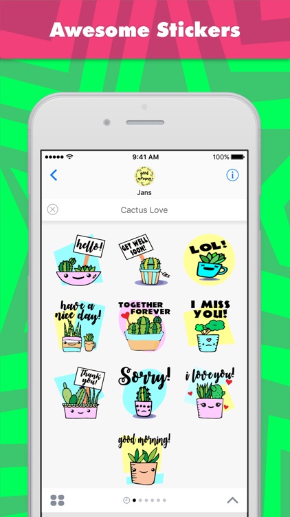 Cactus Love stickers by jans