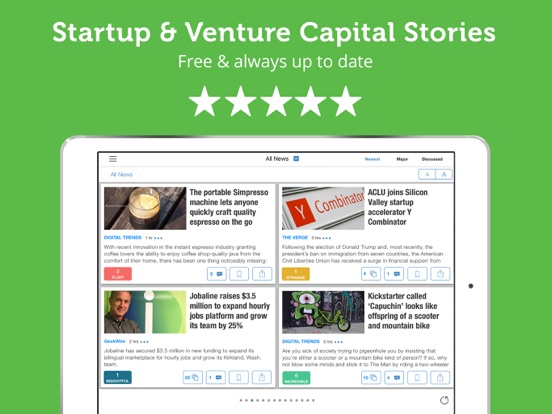 Startup News - Venture Capital, Angels & Entrepreneurs Stories - Newsfusion screenshot