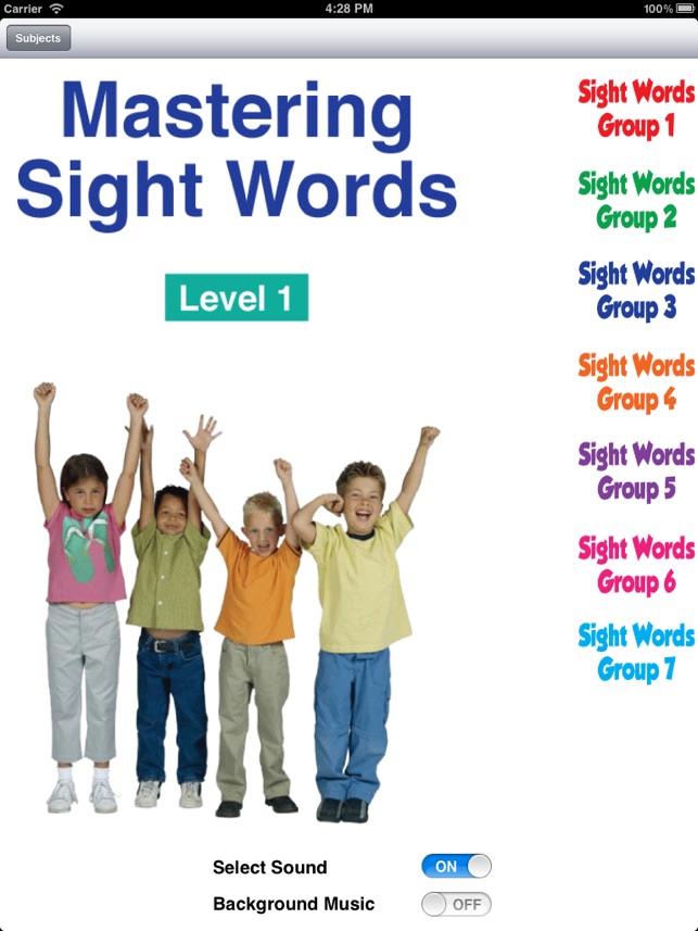 Mastering Sight Words Level 1