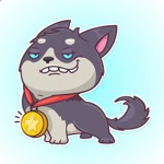 Fun Puppy Husky Stickers