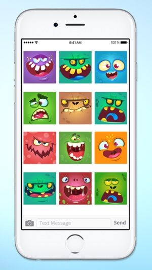 Monster Face Emoji Sticker Pack 1(圖4)-速報App