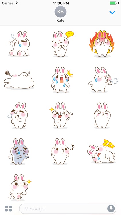 Quinsy The Funny Little Bunny Stickers