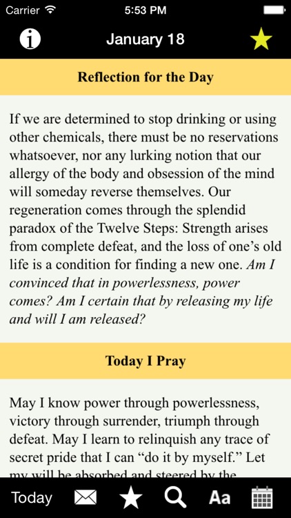 Day at a Time: Spiritual Meditations for Recovery