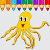 Octopus Coloring Book Game For Kids Edition