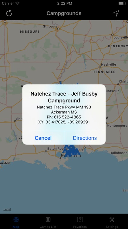 Mississippi – Campgrounds & RV Parks