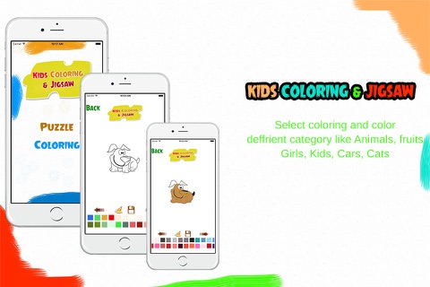 Kids Coloring & Jigsaw - Kids coloring and puzzle screenshot 3