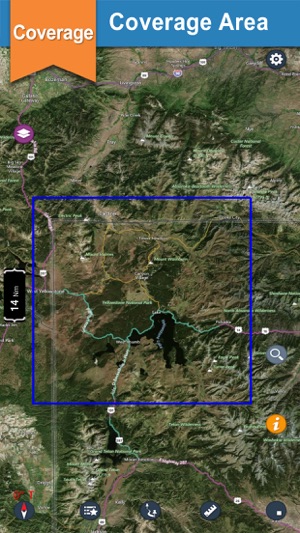 YellowStone offline chart for lake and park trails(圖1)-速報App