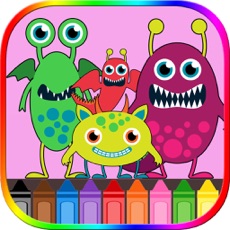 Activities of Monster Coloring Book Free!