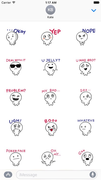 Many Cute Slang Stickers