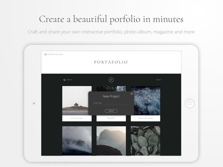 Portafolio - Design a Portfolio & Photo Albums