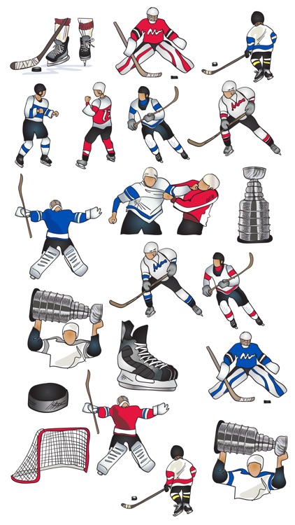 Hockey Sticker Set