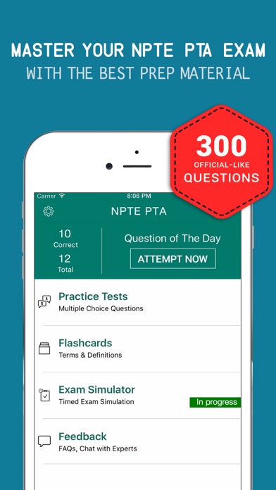 How to cancel & delete NPTE-PT Practice Exam Prep 2017 – Q&A Flashcards from iphone & ipad 1