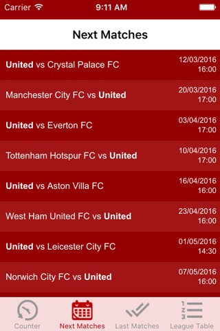 Man United Next Match screenshot 3