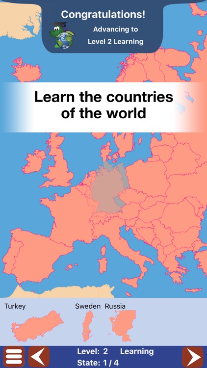 Geo Touch: Geography Game — US States & the World