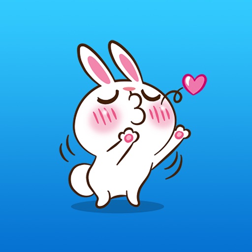 Chubby The Cute Rabbit Stickers Icon