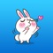 Chubby The Cute Rabbit Stickers
