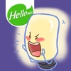 Hellowe Stickers: Shiny bulb boy