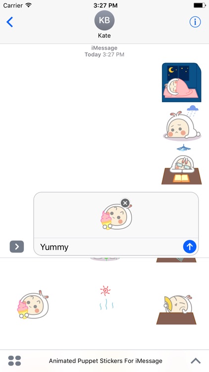 Animated Cute Puppet Stickers For iMessage