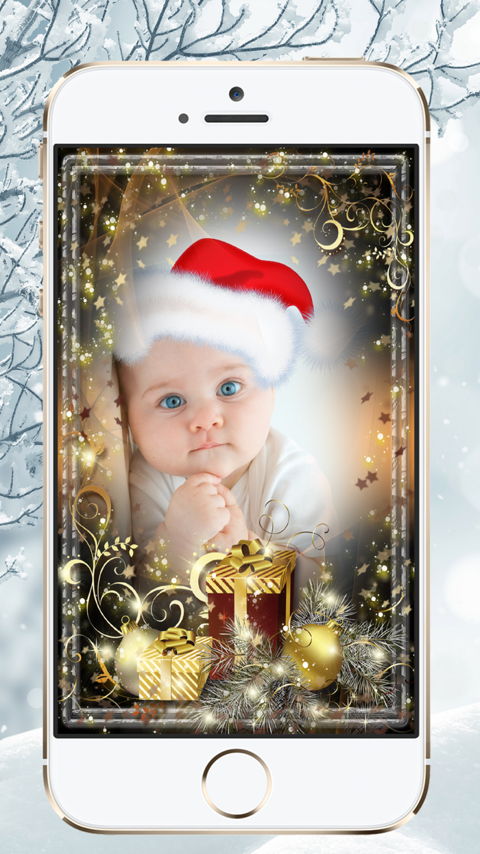 Winter Merry Xmas Photo Frames